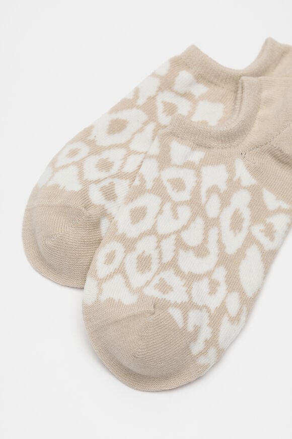 Ocelot Sneaker Sock  Light Cookie  hi-res