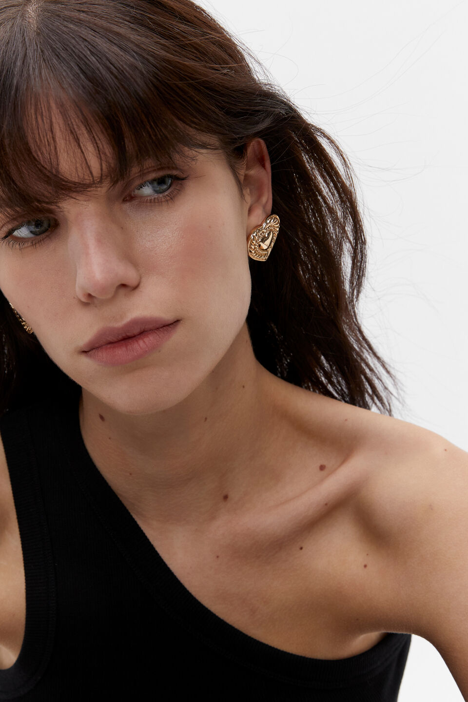 Heart Stud  Gold