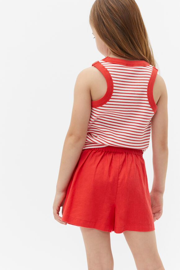 Button Skort  Strawberry Red  hi-res