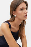 Textured Flower Stud  Silver  hi-res