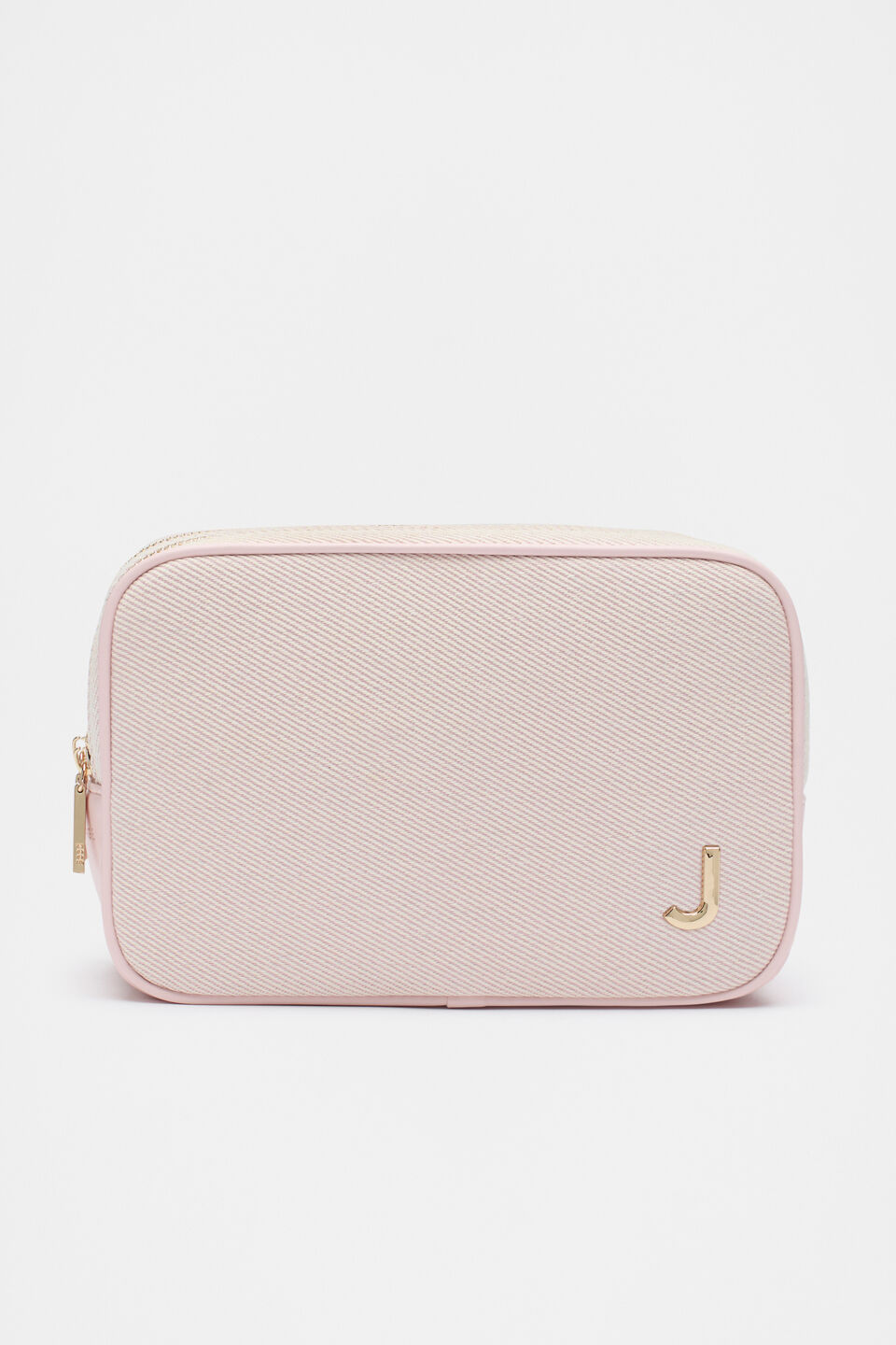 Initials Make Up Bag Rose Petal  J
