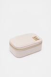 Initials Mini Jewellery Case Rose Petal  E  hi-res