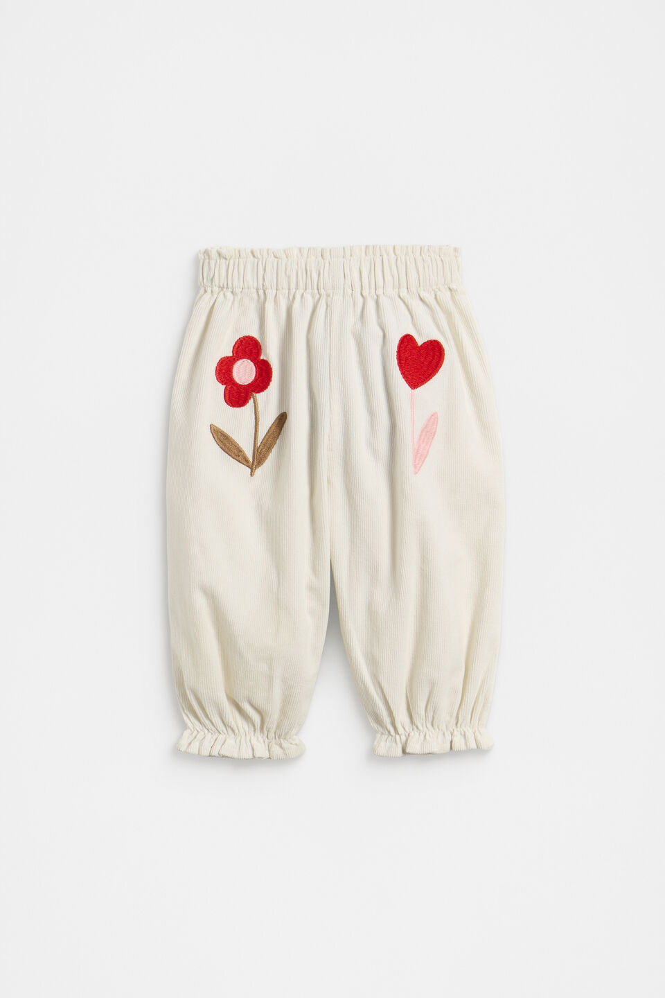 Elasticated Cord Pant  Classic Cream