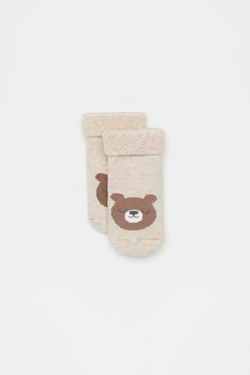 Terry Bear Sock  Oat