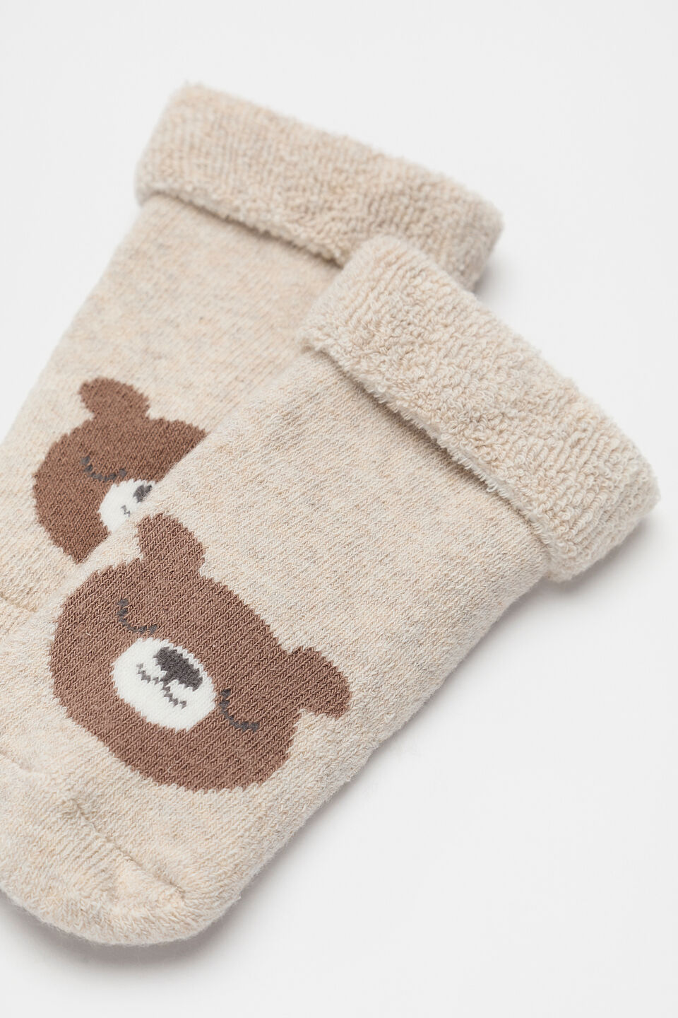 Terry Bear Sock  Oat