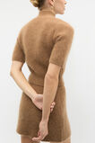 Mock Neck Knitted Top  Amaretto Marle  hi-res