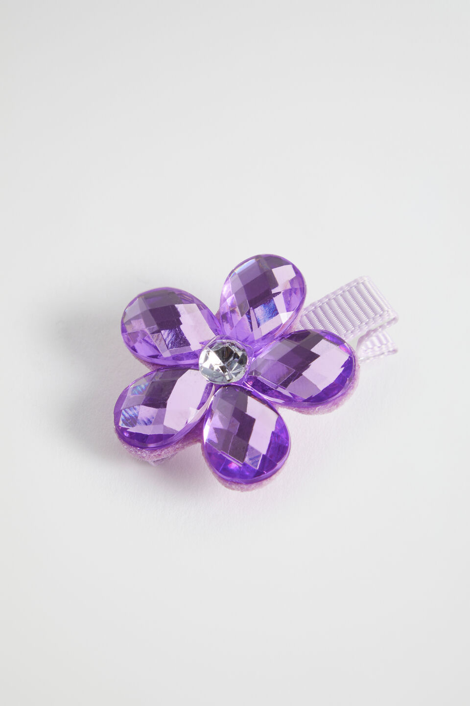 Jewel Flower Duck Clip  Orchid