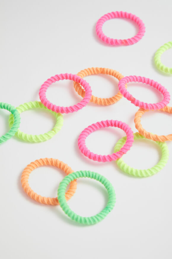 Mini Hair Elastics Tub  Bright Multi  hi-res