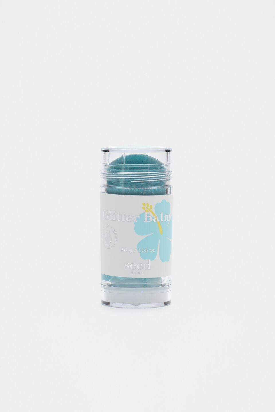 Hibiscus Glitter Balm  Ocean Blue