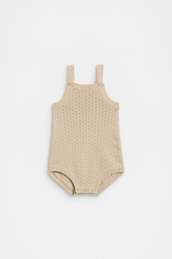 Knit Romper  Neutral  hi-res