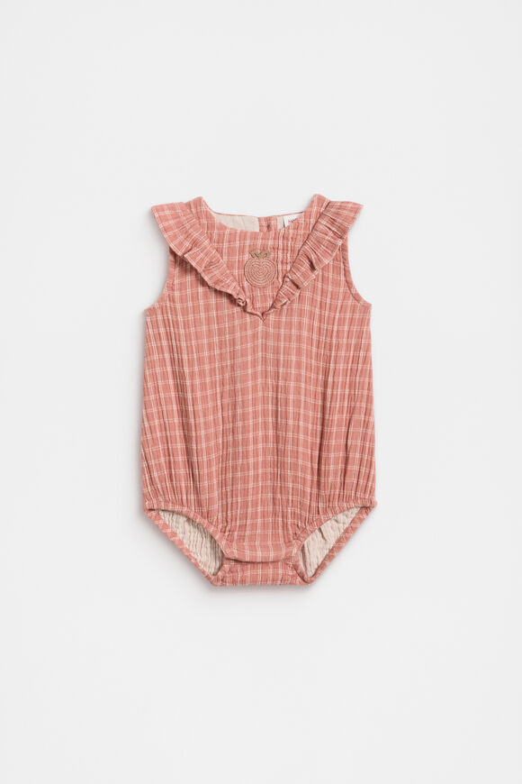 Apple Frill Romper  Desert Rose  hi-res