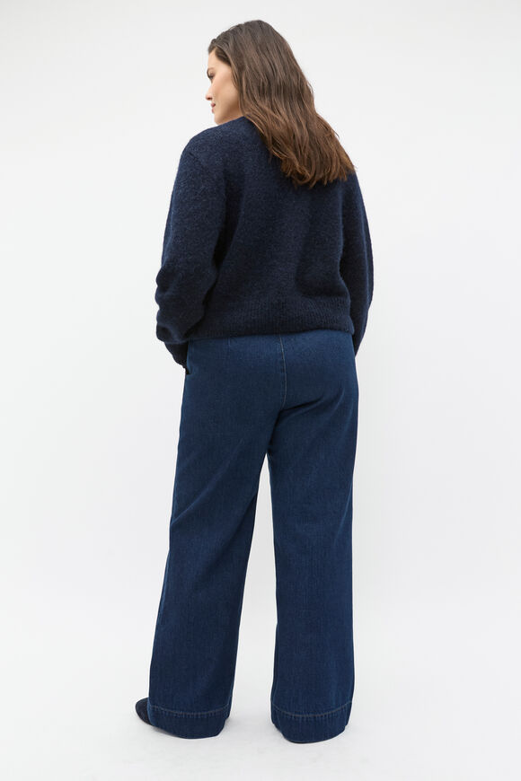 Lofty Button Knit Cardigan  Twilight Blue  hi-res