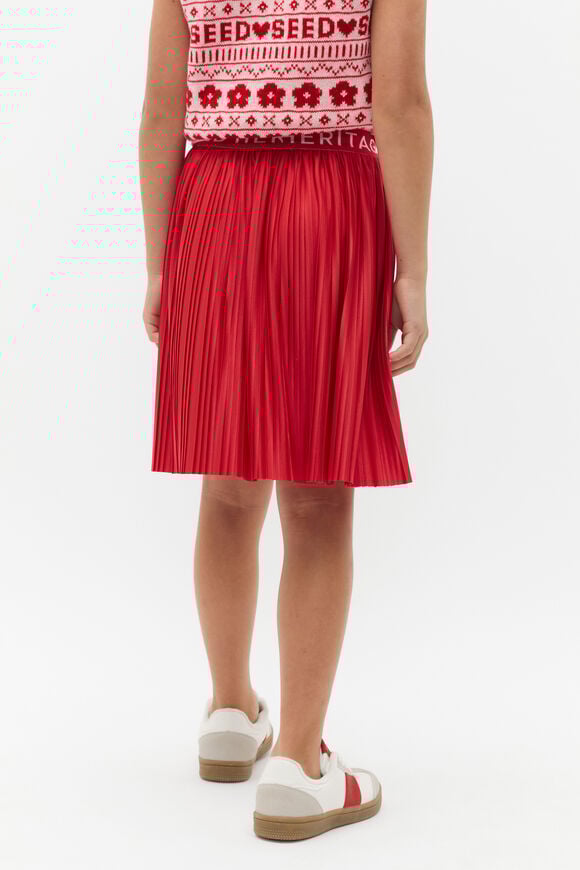 Pleated Skirt  Chilli Red  hi-res
