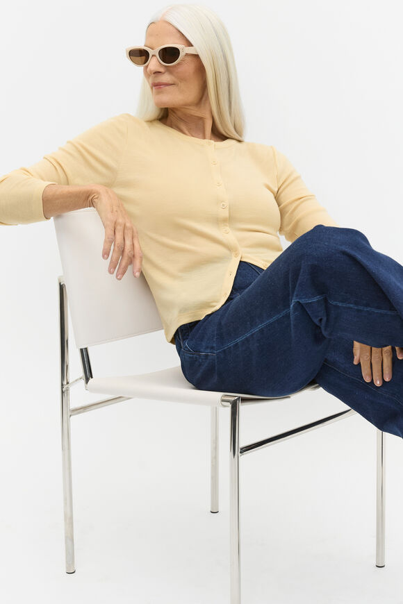 Australian Merino Cardigan  Marzipan  hi-res