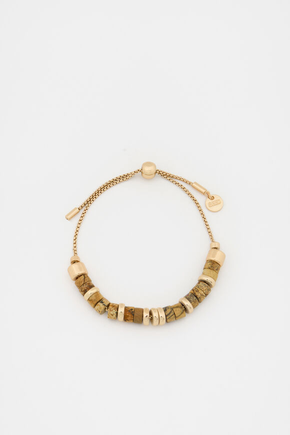 Stone Bead Toggle Bracelet  Multi  hi-res