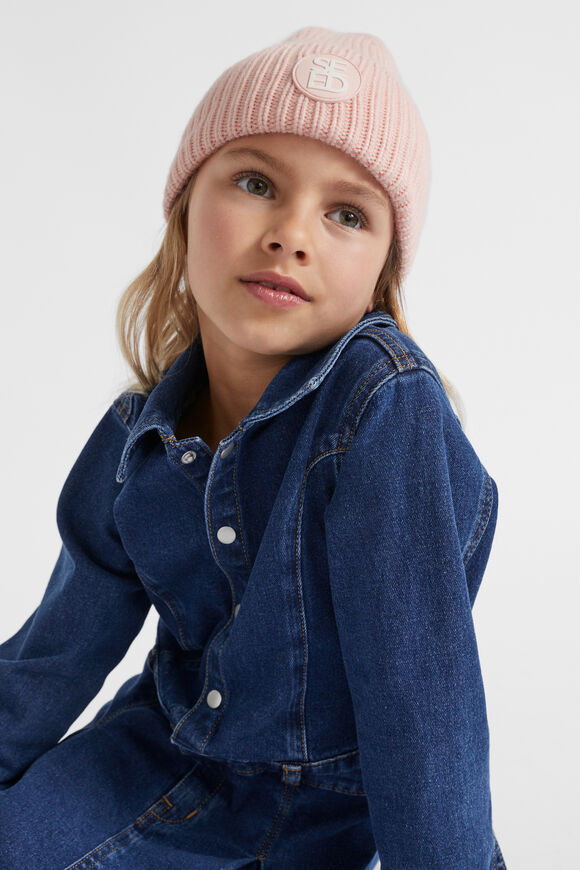 Heritage Rib Beanie  Dusty Rose  hi-res
