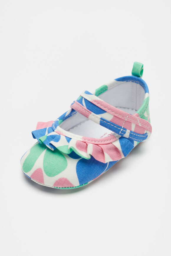Fabric Frill Mary Jane  Floral Print  hi-res