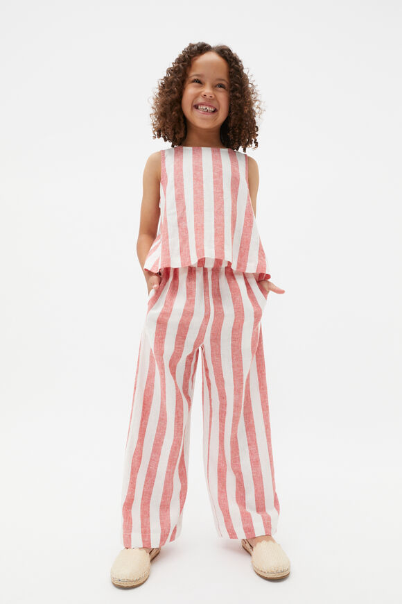 Stripe Pull On Pant  Strawberry Red  hi-res
