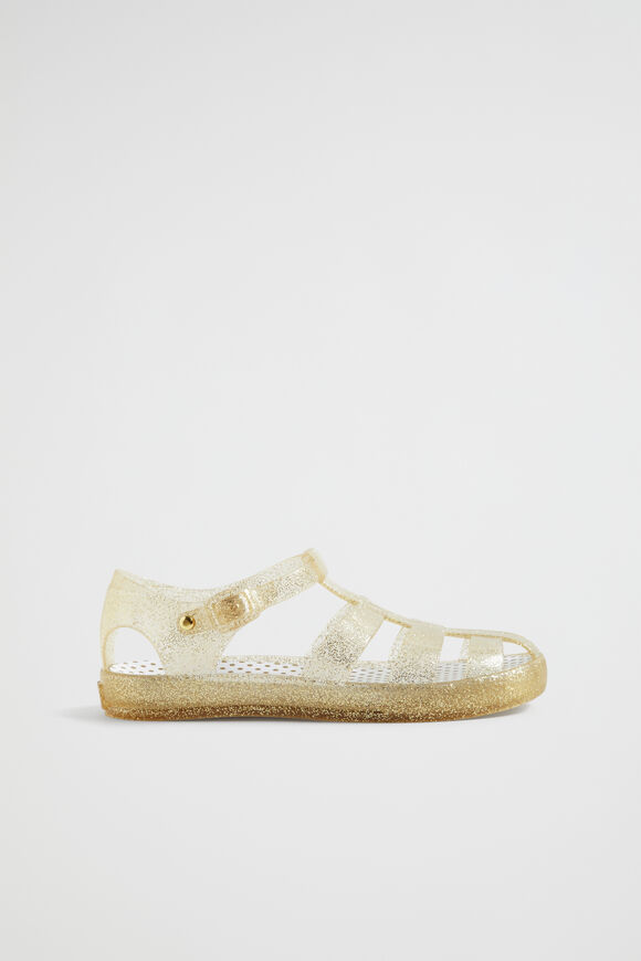 Glitter Cage Jelly Sandal  Gold  hi-res