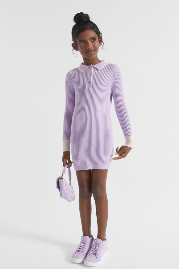 Rib Knit Dress  Orchid  hi-res