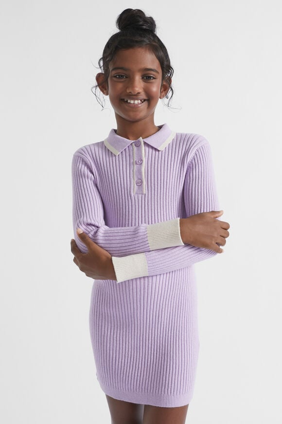 Rib Knit Dress  Orchid  hi-res
