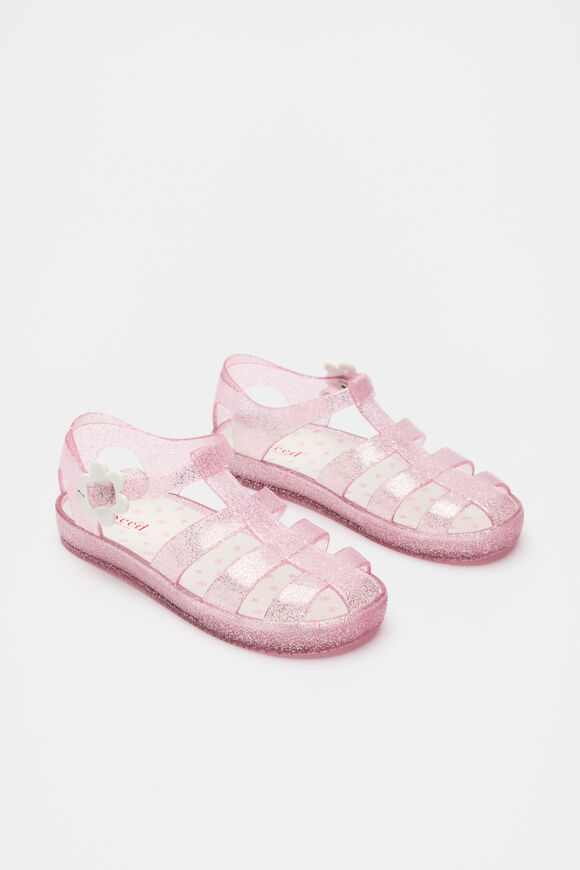 Cage Jelly Sandal  Pink Glitter  hi-res