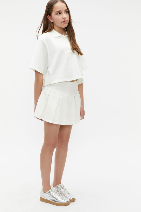 Polo Collar Tee  White  hi-res