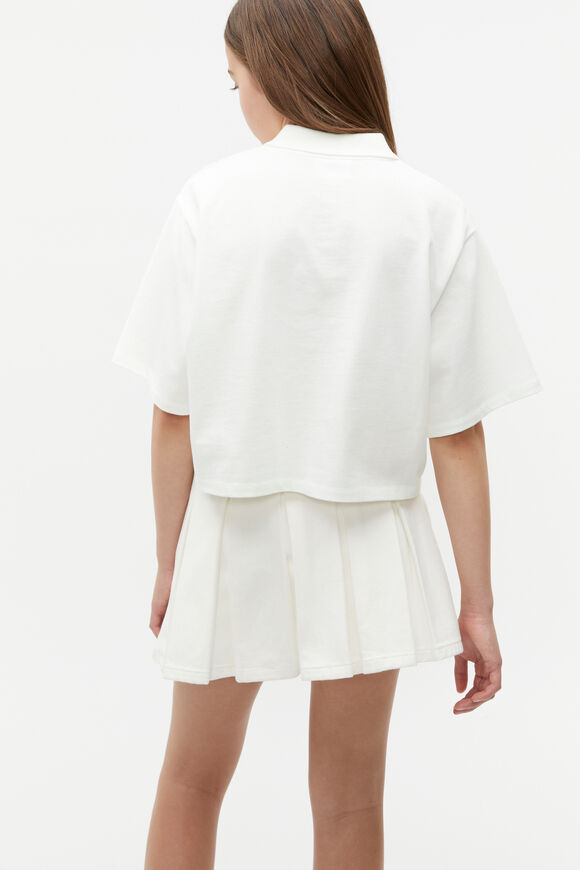 Polo Collar Tee  White  hi-res
