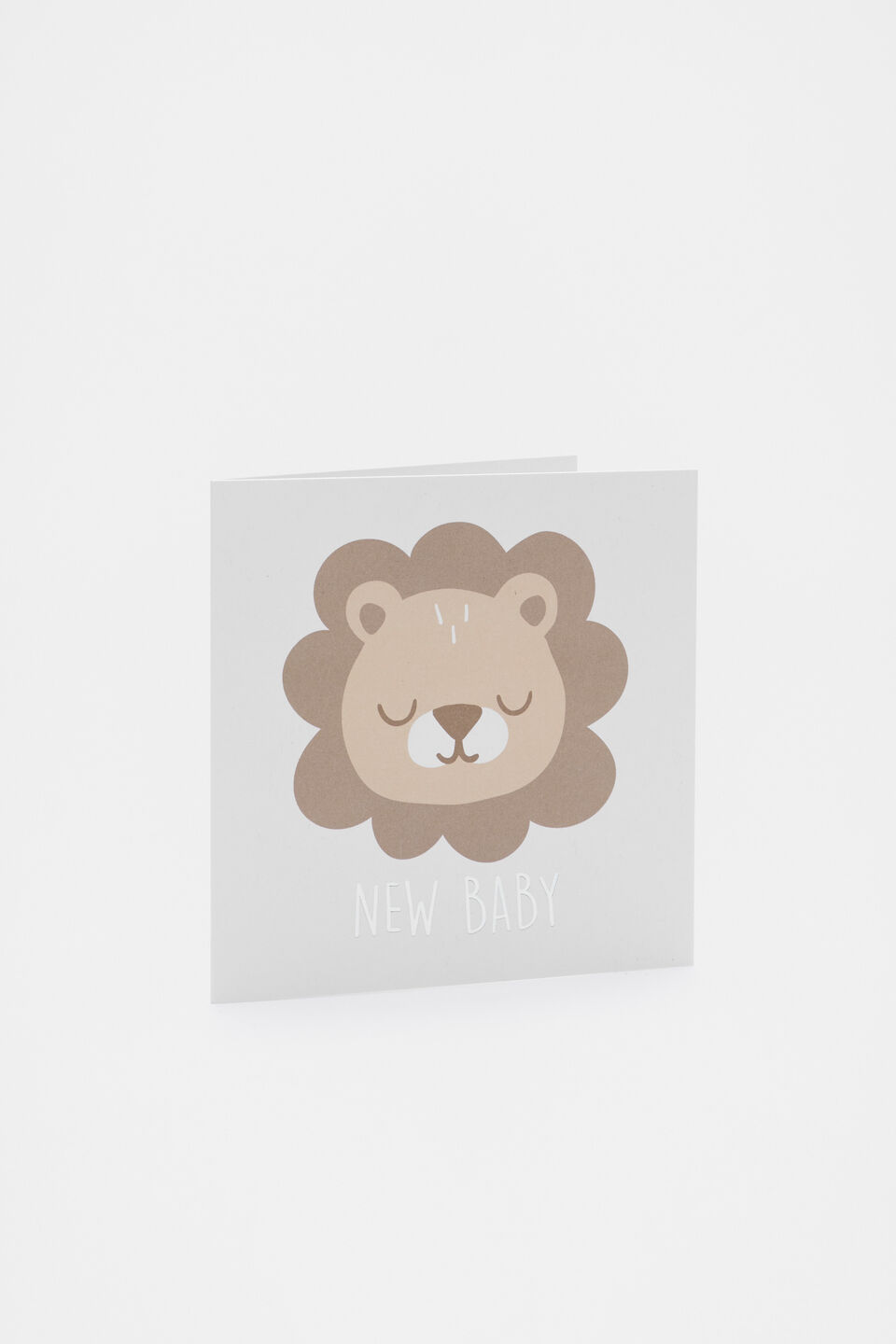 Large New Baby Lion Card  Multi