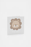Large New Baby Lion Card  Multi  hi-res