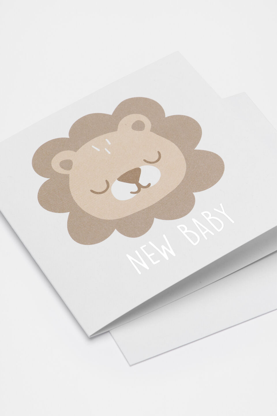 Large New Baby Lion Card  Multi