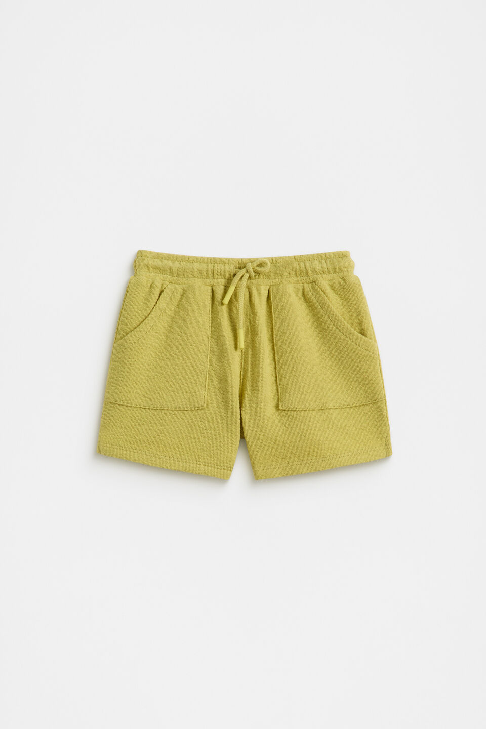 Textured Short  Pale Mustard