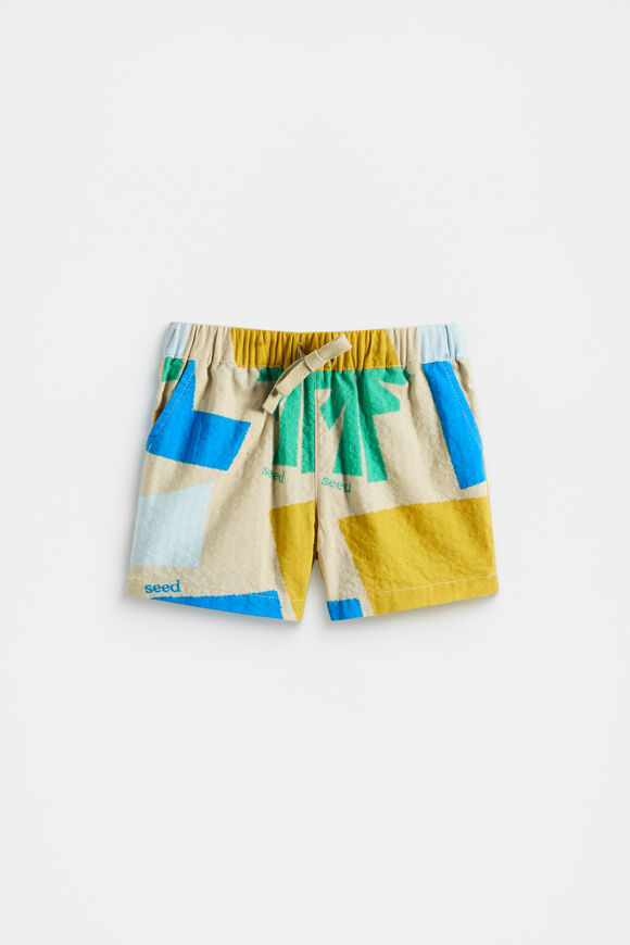 Palm Print Short  Multi  hi-res