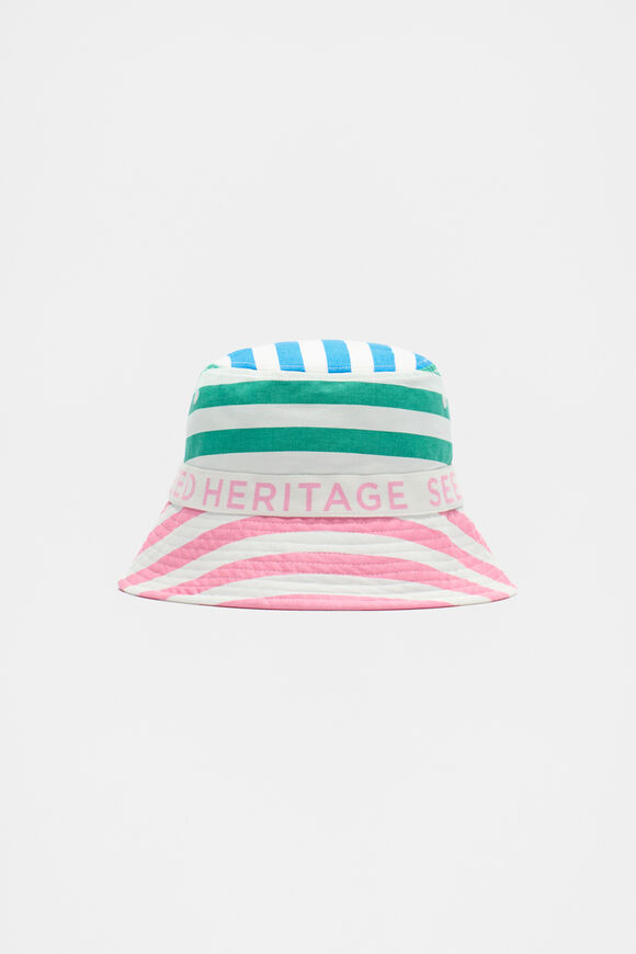 Stripe Colourblock Hat  Multi  hi-res