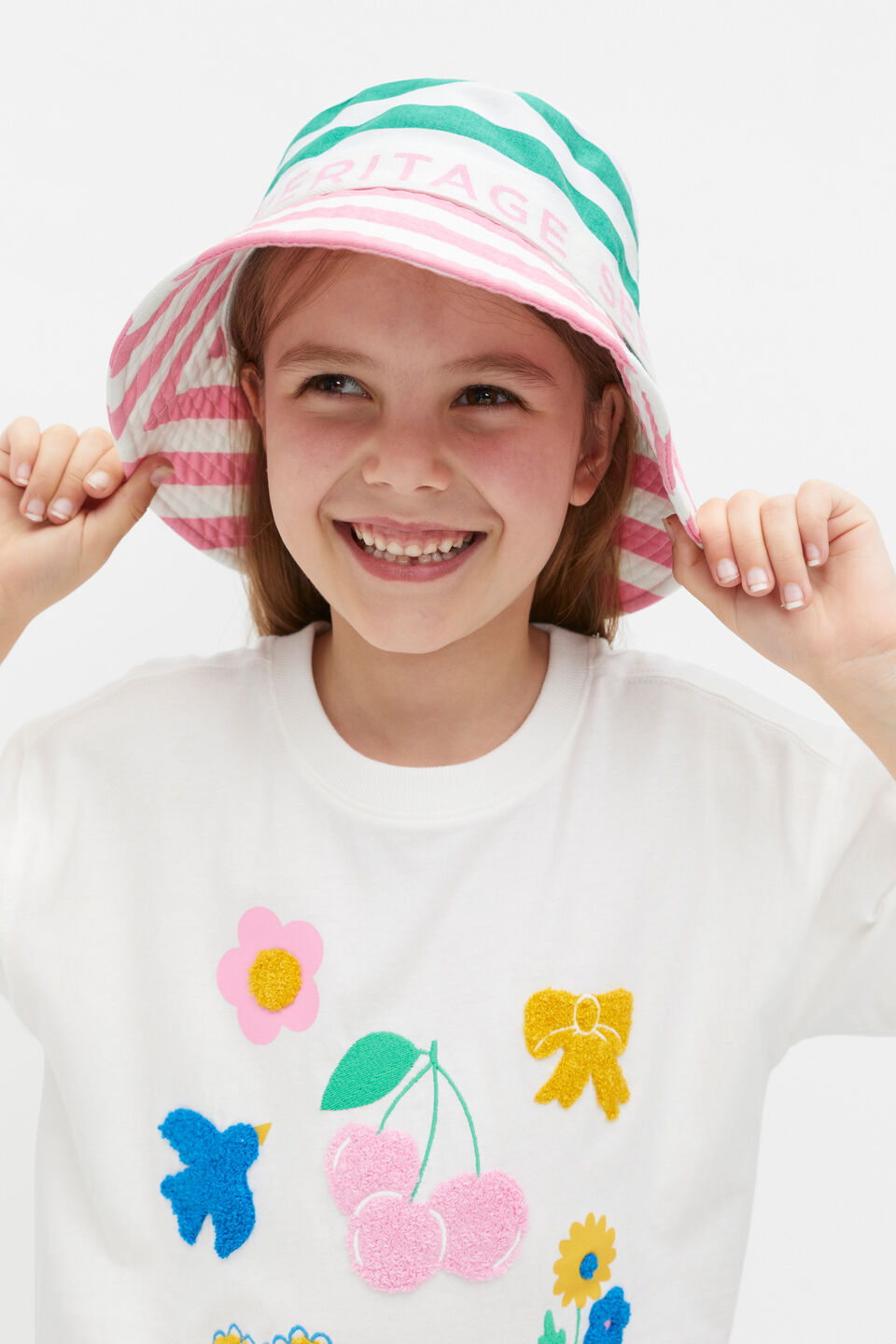 Stripe Colourblock Hat  Multi