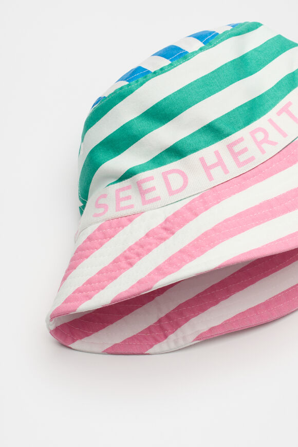 Stripe Colourblock Hat  Multi  hi-res