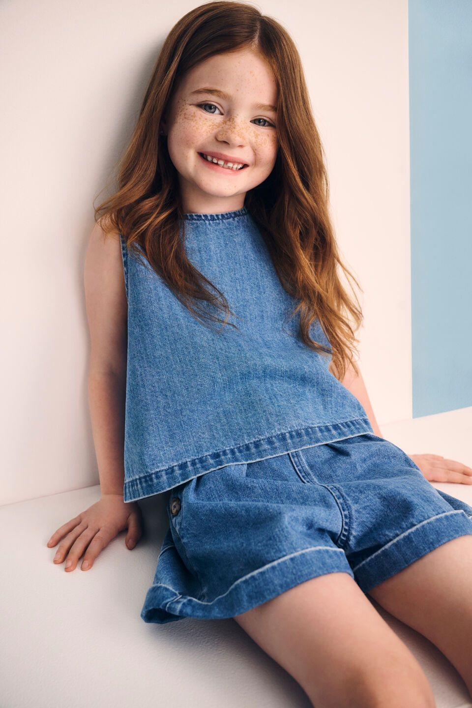 Denim Top  Classic Blue