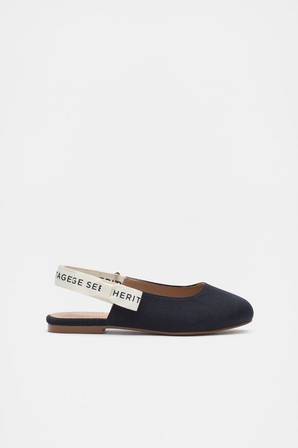 Heritage Slingback Ballet  New Navy  hi-res