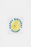 Happy Birthday Tennis Ball Card  Multi  hi-res