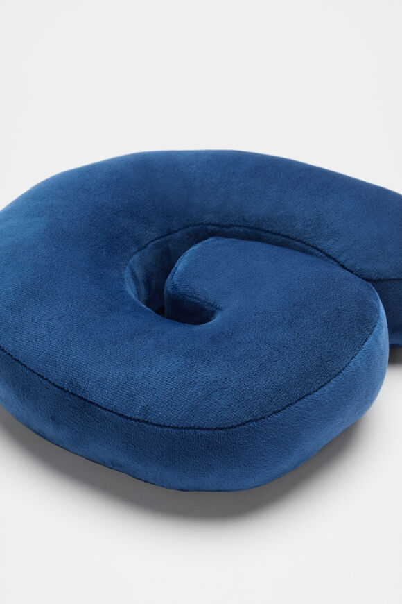 Blue Velvet Initial Cushion  G  hi-res