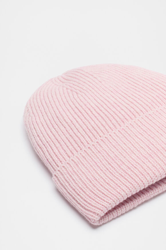 Rib Knit Beanie  Rose Petal Marle  hi-res