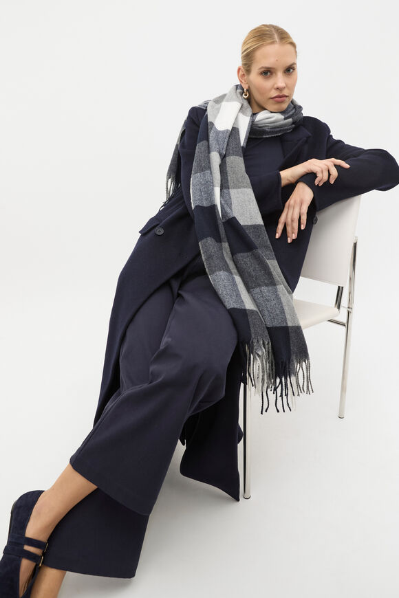 Check Scarf  Twilight Blue  hi-res