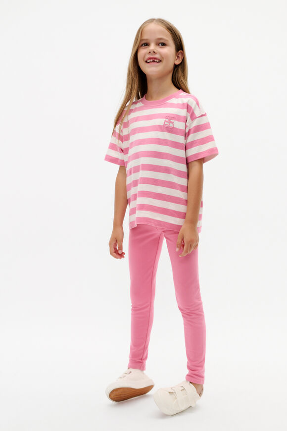 Core Stripe Tee  Raspberry  hi-res