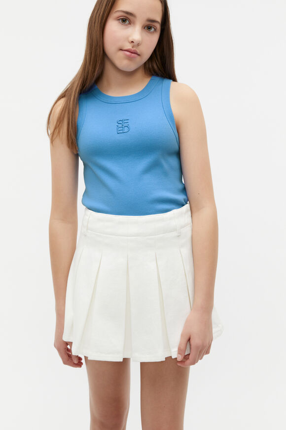 Pleat Skort  White  hi-res