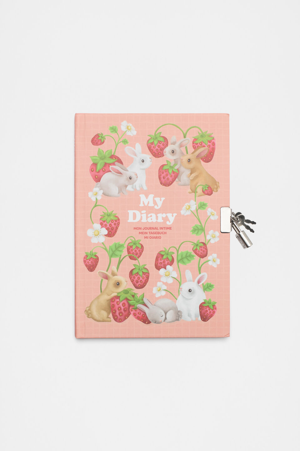 Bunny Lockable Diary  Multi