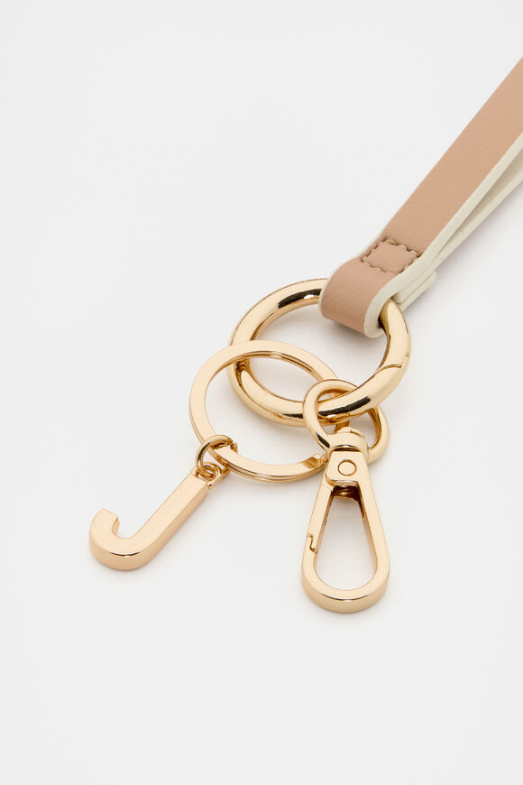 Soft Beige Wrist Letter Strap  J  hi-res