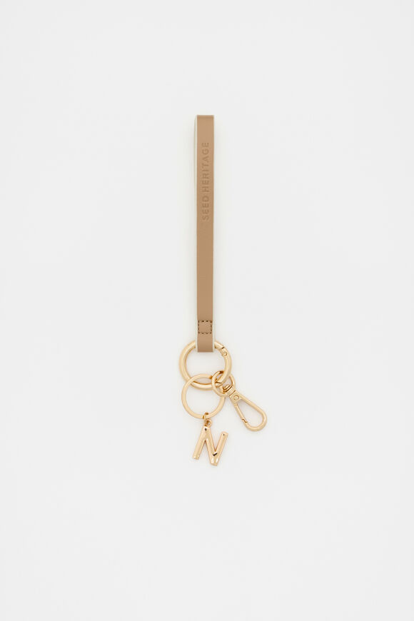 Soft Beige Wrist Letter Strap  N  hi-res
