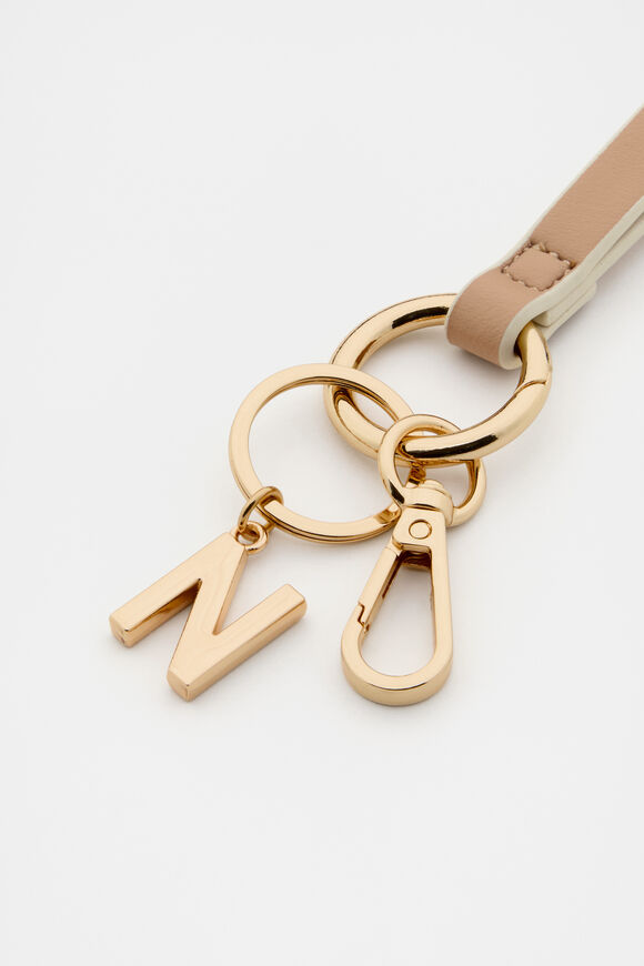 Soft Beige Wrist Letter Strap  N  hi-res