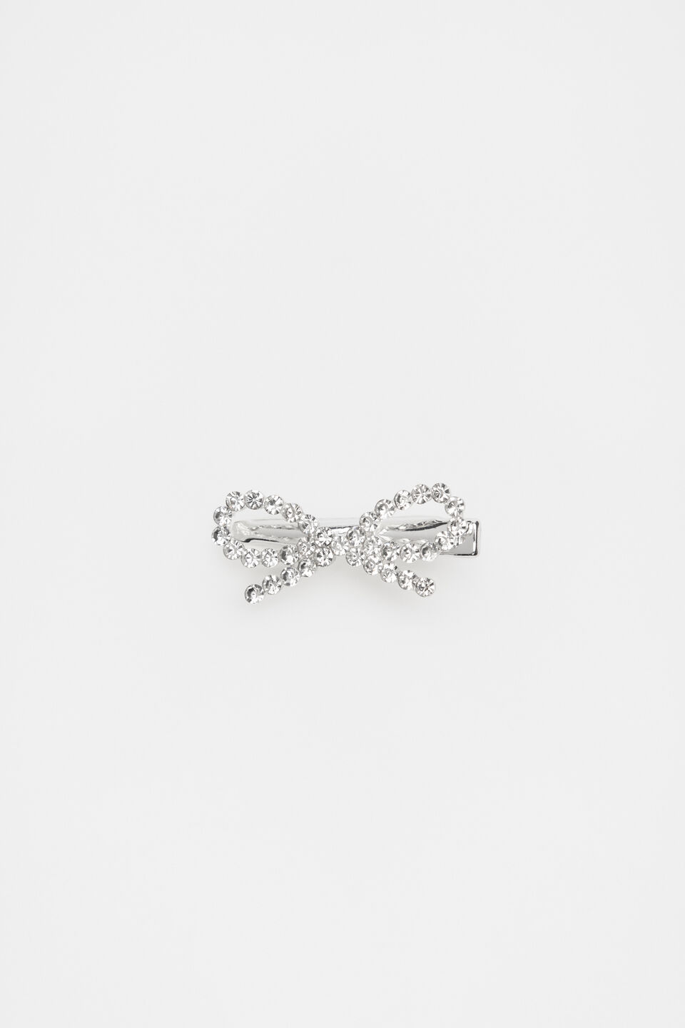Diamante Bow Duck Clip  Crystal