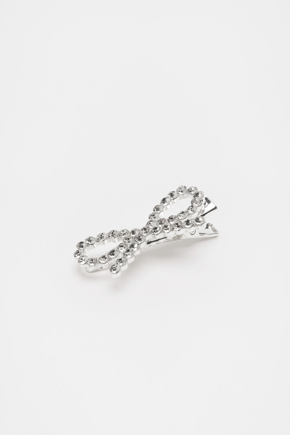 Diamante Bow Duck Clip  Crystal